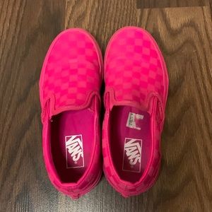 Girls pink Vans Size 13